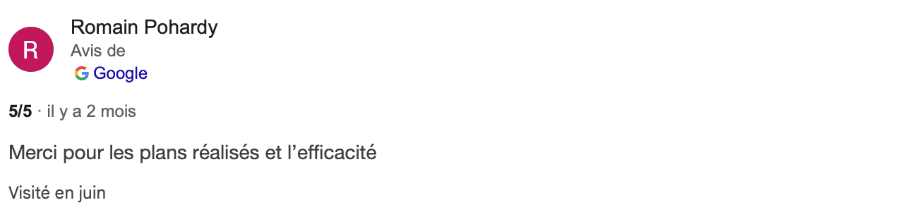 Avis client Projego